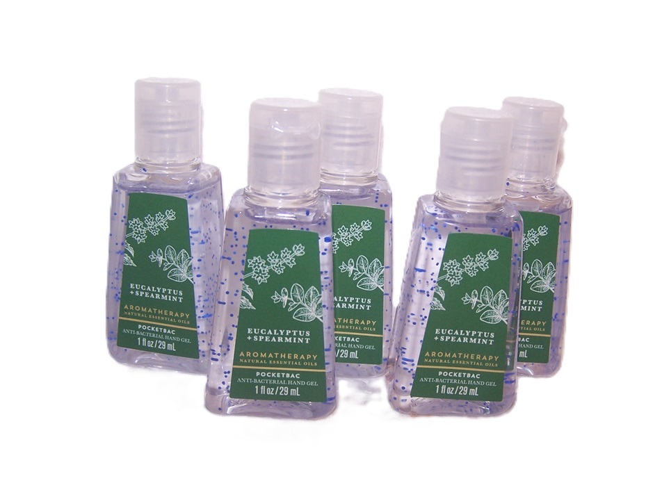 Eucalyptus Spearmint Aromatherapy PocketBac Hand Santizer Bath & Body Works x5