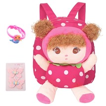 Cute Toddler Backpack Doll Toy Snack Bag Preschool Shoulder Bag Gift F - £20.77 GBP