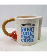 Vintage Spencer Gifts Coffee Mug Toilet Paper Plunger 4.5 Inch Tall - $540.55 MXN