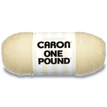 Caron One Pound Solids Yarn, 16oz, Gauge 4 Medium, 100% Acrylic - One Pound Crea - £22.79 GBP
