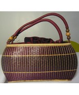 Thai Design Red Bamboo Bag - $116.62 CAD