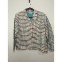 Patchington M Blazer Silk Blend Multi Colored Jacket Blazer Casual Work ... - $23.36