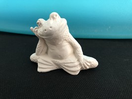 W1 - Frog Thinking Ceramic Bisque Ready-to-Paint, You Paint - $2.50