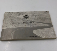 2001 Nissan Maxima Owners Manual Handbook OEM A02B28040 - £24.77 GBP