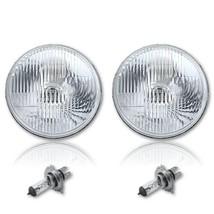 7&quot; Halogen Semi Sealed Beam Stock Headlight Head Lamp Bulbs H4 60/55W Hi/Lo Pair - £82.77 GBP