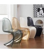 Designer Chair Set Of 2 Dining Chair, Patio Chair, S Shapesolid Acrylic ... - $831.05 CAD