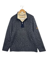 Orvis Sweater Mens Large Blue Sherpa Fleece Quarter Zip Pullover Outdoor... - $55.56 CAD