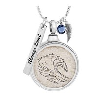 Ocean Wave View Ashes Urn - Love Charms™ Option - £23.94 GBP