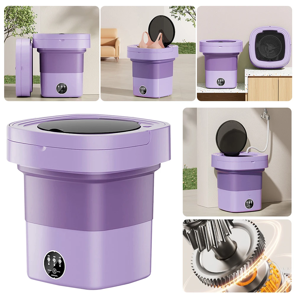 10 L Portable Washing Machine with Timer Folding Washing Machine Laundry - $157.46