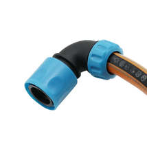 2 Pcs ABS 1/2 Inch Hose 90 Degree Elbow Quick Connectors Gardening Irrigation Ca - £3.15 GBP