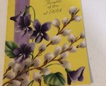 Vintage Easter Card Thoughts Of You Box4 - £3.10 GBP