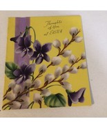 Vintage Easter Card Thoughts Of You Box4 - £3.08 GBP