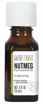 Aura Cacia Pure Nutmeg Essential Oil | 0.5 fl. oz. | Myristica fragrans - $10.82