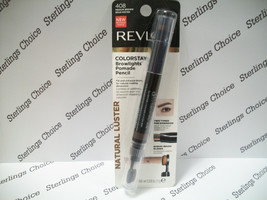 Revlon Colorstay Browlights Pomade Pencil #408 Medium Brown - $8.85
