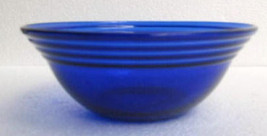 Vintage (1) Cobalt Blue Depression Ribbed Designed Collectible Dessert Glass Ser - £13.29 GBP