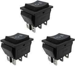 mxuteuk 3pcs Snap-in Momentary Boat Rocker Switch Toggle DPDT (ON)-Off-(... - $33.99