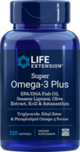MAKE OFFER! 2 Pack Life Extension Super Omega-3 Plus EPA/DHA Krill Astaxanthin image 1