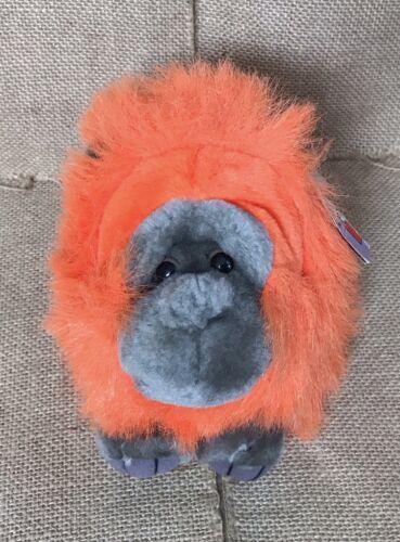 Vintage Swibco Puffkins Ornage Omar The Orangutan Stuffed Animal Plush Toy - $8.91