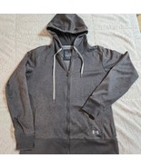 Under Armour Gray Hoodie Womens Size Large Fleece Full Zip Exercise UA S... - €20,33 EUR