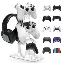 3 Tier Acrylic Controller Stand Headphone Holder Universal Gaming Xbox P... - £17.37 GBP