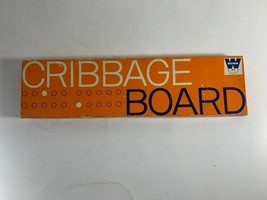 Whitman Vintage Cribbage Board #4879 Complete Original Box Pegs Instructions - $9.89