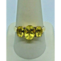 14K Yellow Gold Citreen Ring Size 10 Sky - £289.48 GBP