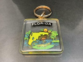 Vintage Keyring FLORIDA USA Keychain ALLIGATOR Ancien Porte-Clé FLORIDE ... - $5.53