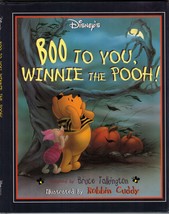 1996 Disney&#39;s Boo To You Winnie the Pooh Halloween Talkington HC DJ Book - £10.54 GBP