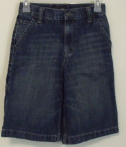 Boys Old Navy Carpenter Style Denim Blue Cotton Shorts Size 12 Slim - $6.95