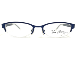 Vera Bradley Petite Eyeglasses Frames Molly Capri Blue Half Rim 45-16-120 - £44.67 GBP
