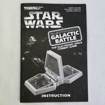 Vintage 1997 Tiger Star Wars Electronic Galactic Battle Instruction Manual - $9.50