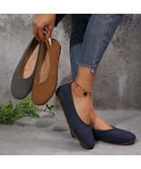 Round Toe Flat Slip-Ons - $56.12 CAD