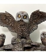 Owl With Babies Bird Statue Figurine Vintage Mike&#39;s Ceramic Molds 7.5 &quot; ... - €34,27 EUR