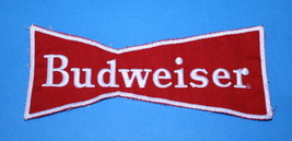 Vintage Budweiser Beer Cloth Embroidered Staff Uniform Patch ~ Bow Tie ~... - $12.99