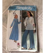 Simplicity 6927 vintage 70s caftan &amp; tunic pattern size 12 boho festival... - £16.27 GBP