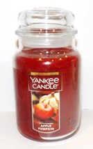 Wonderful Yankee Candle Apple Pumpkin 22 Oz Large Jar Candle - £20.60 GBP