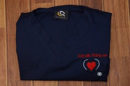 Custom Nurse Scrub &amp; Trouser Set, Embroidered Medical Uniform for Women ... - $44.54