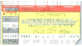 Vtg Nine Inch Nails Ticket Stub April 15 2000 Columbus Ohio - £18.49 GBP