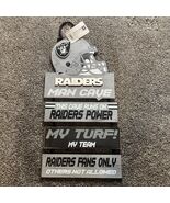 NFL Raiders Man Cave Multi Tier Wooden Sign Fandom Decor 20”x11” - €19,75 EUR