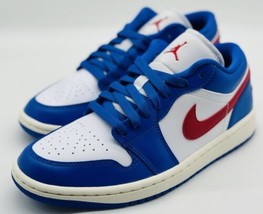 NEW Nike Air Jordan 1 Low Sport Blue Gym Red White DC0774-416 Women’s Si... - $158.39