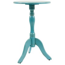 Simplify Pedestal Accent Table, Turquoise Blue - £66.48 GBP