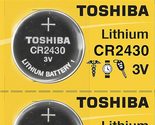 Toshiba CR2430 3 Volt Lithium Coin Battery (4 Batteries) - £5.97 GBP