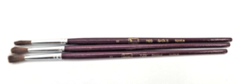 Adams Red Sable #5 Paint Brush For Ceramics Vintage Set of 3 - $19.95