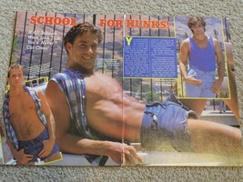 Chip Hall Michael Bryan teen magazine pinup Vintage 1980&#39;s Shirtless Laying Down - £2.79 GBP