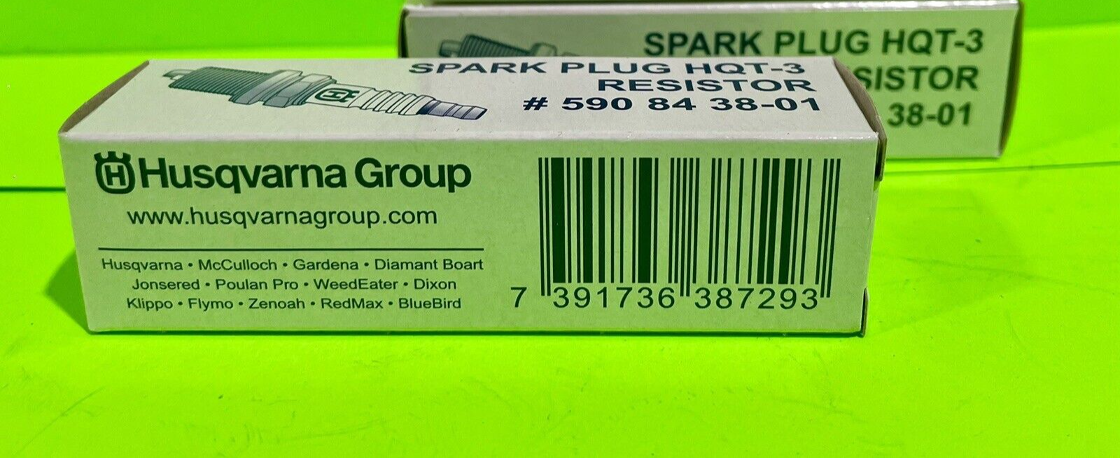 Genuine Husqvarna Spark Plug HQT-3 Resistor 590843801 OEM fits RZ7C CMR6... - $10.84