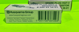 Genuine Husqvarna Spark Plug HQT-3 Resistor 590843801 OEM fits RZ7C CMR6H 2 Pack - $10.84