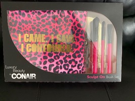 Conair Luxury Beauty I CAME I SAW I CONTOURED Make Up Bag &amp; Brush Gift S... - $13.08