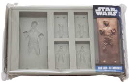 NEW SEALED 2021 Star Wars Han Solo in Carbonite Silicone Ice Cube Tray - £12.37 GBP