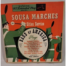 Sousa Marches by Cities Service Band of America 1952 set of 2 records 45... - $6.00