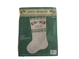 Daisy Kingdom Cross Stitch Kit Angel Bunnies Christmas Stocking #82873  Bucilla - £15.18 GBP